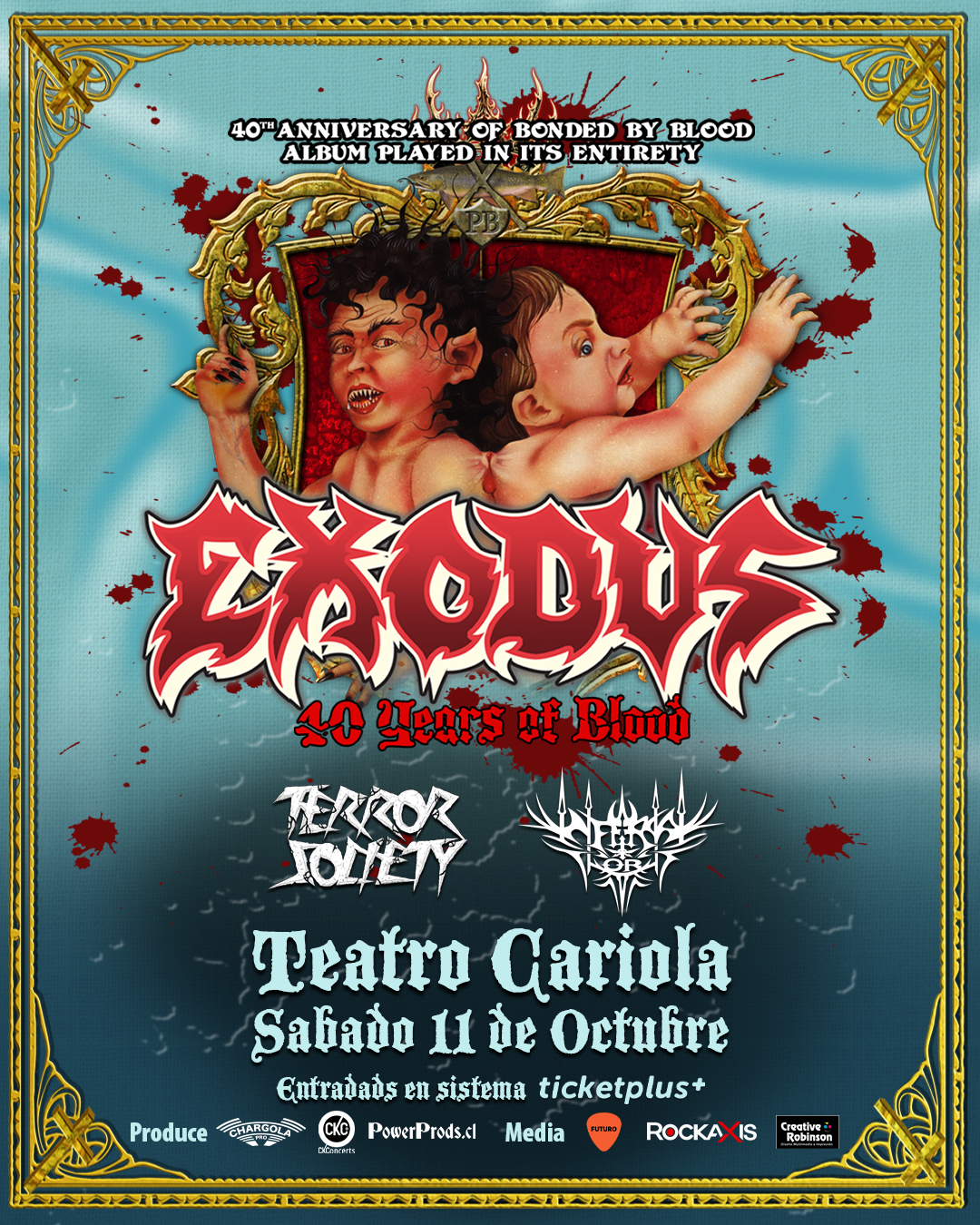 Terror Society e Infernal Thorns se suman al regreso de Exodus a Chile